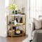 3-Tier Corner Printer Stand Adjustable Shelf with USB & AC Ports